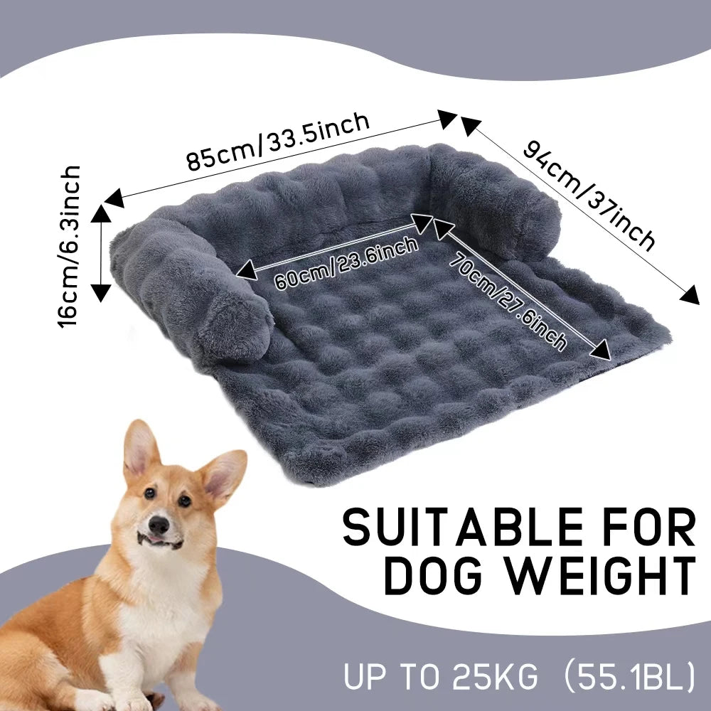 Fluffy Plush Pet Sofa Bed