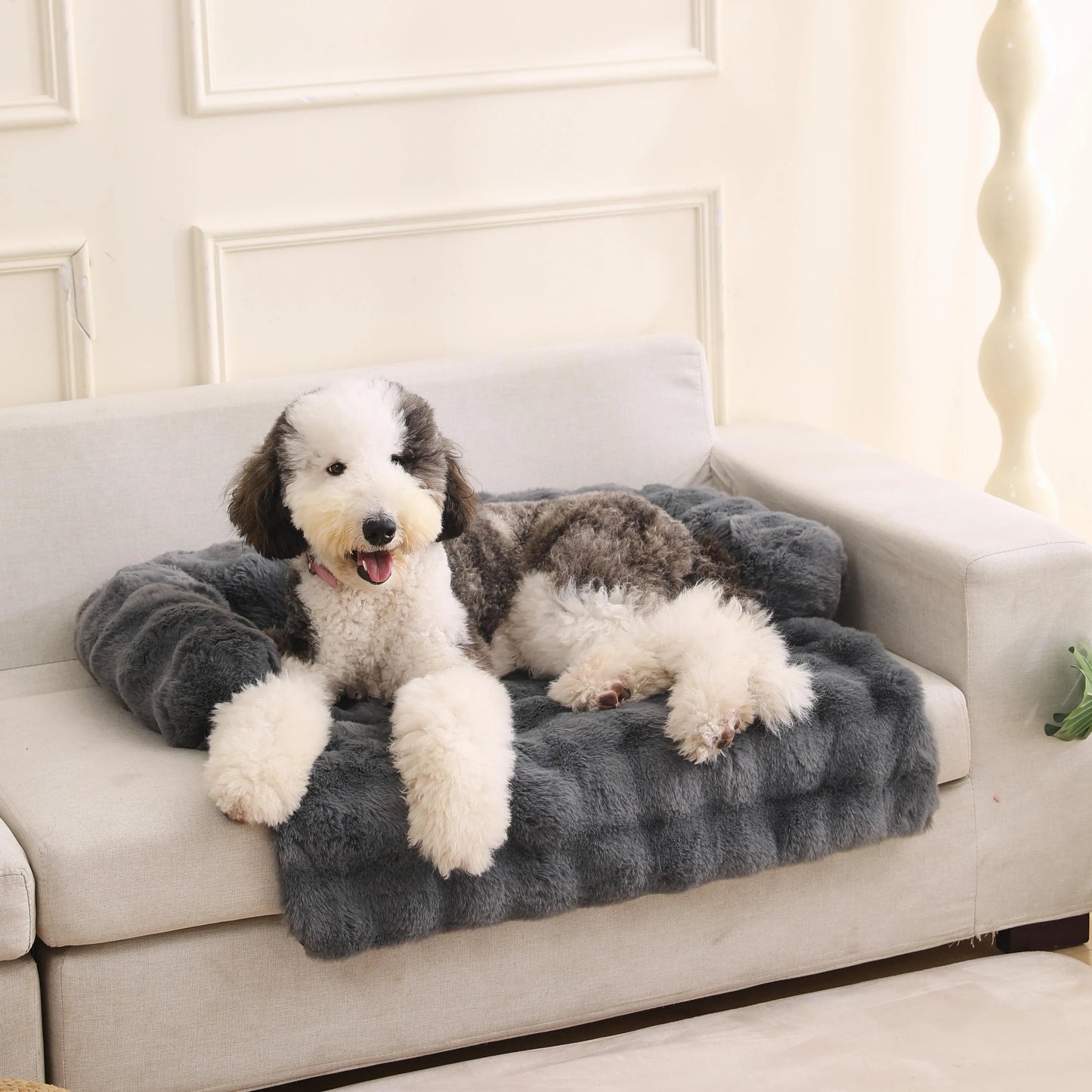 Fluffy Plush Pet Sofa Bed