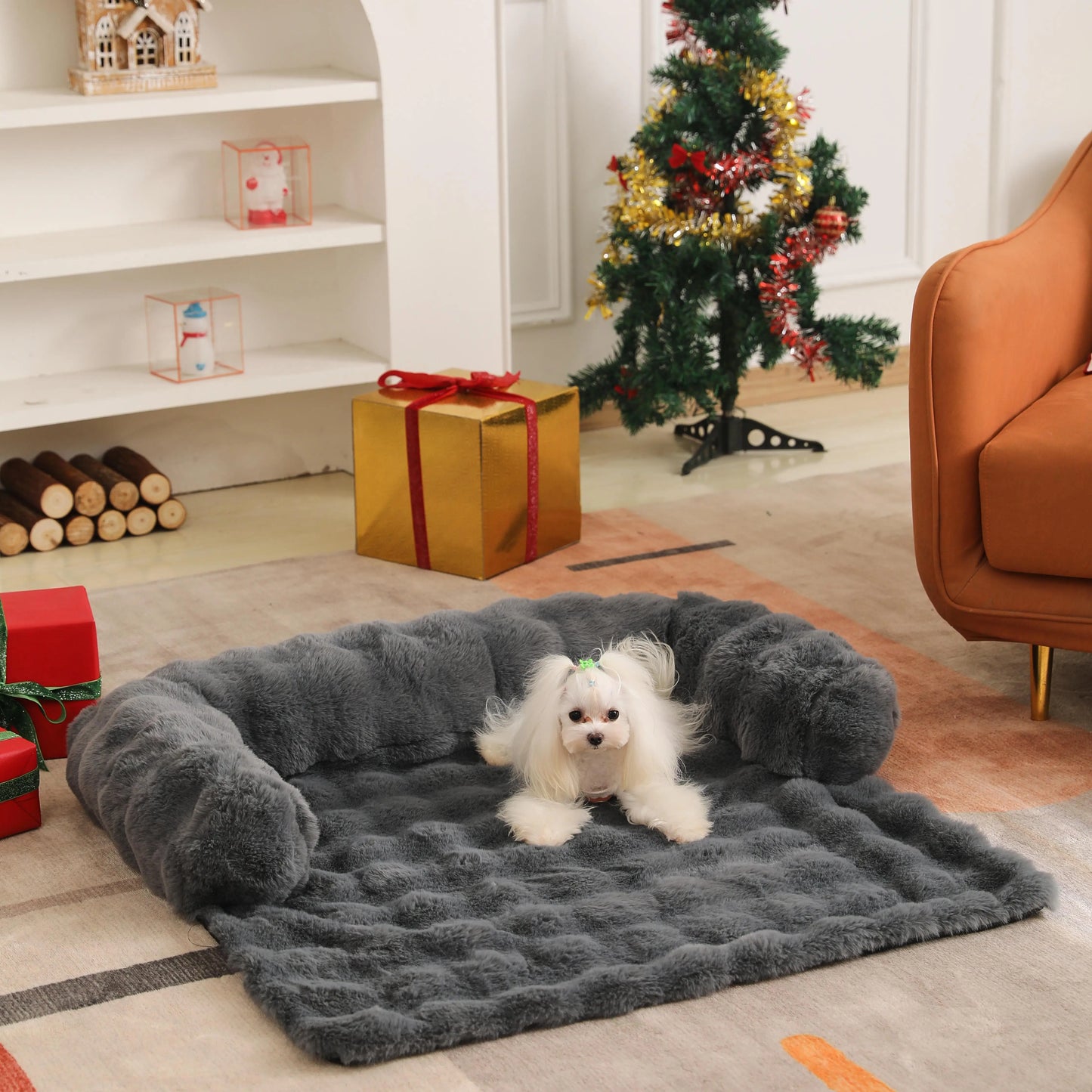 Fluffy Plush Pet Sofa Bed