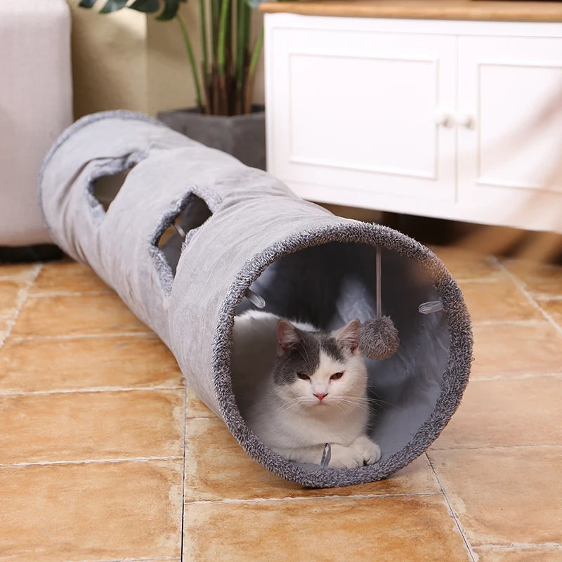 Foldable Crossing Tunnel Cat Toy