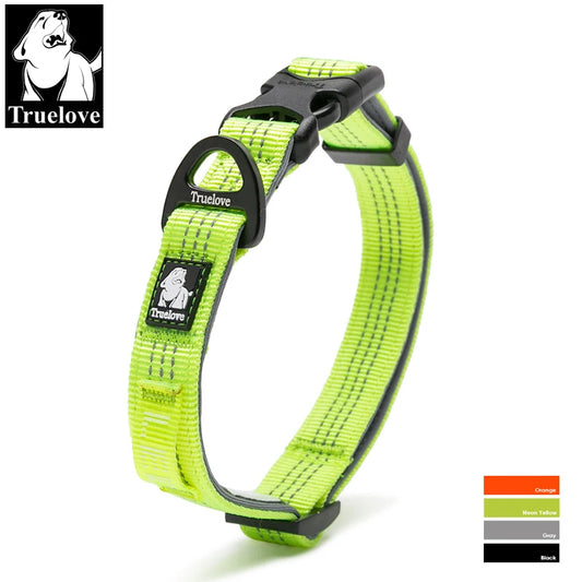 Reflective Nylon Padded Dog Collars