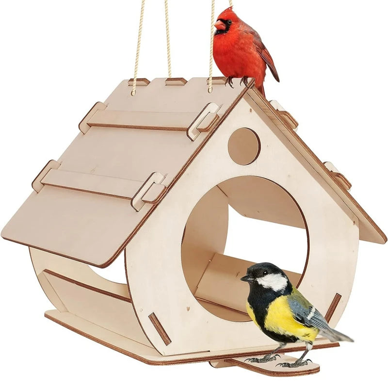 Wooden Hanging Birdhouse