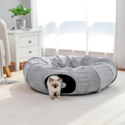 Foldable Crossing Tunnel Cat Toy