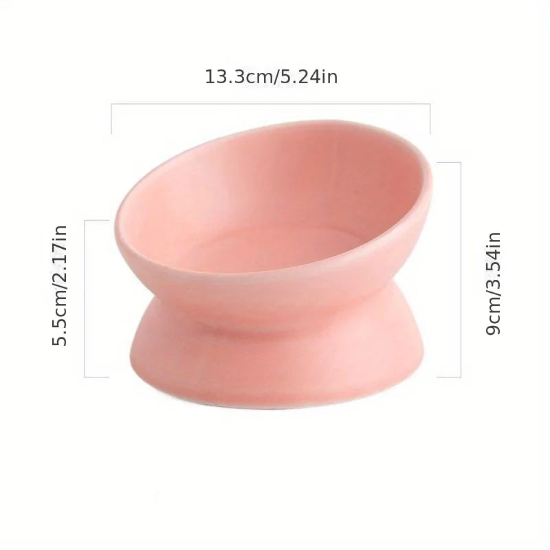 Ceramic Raised Feeding Bowls