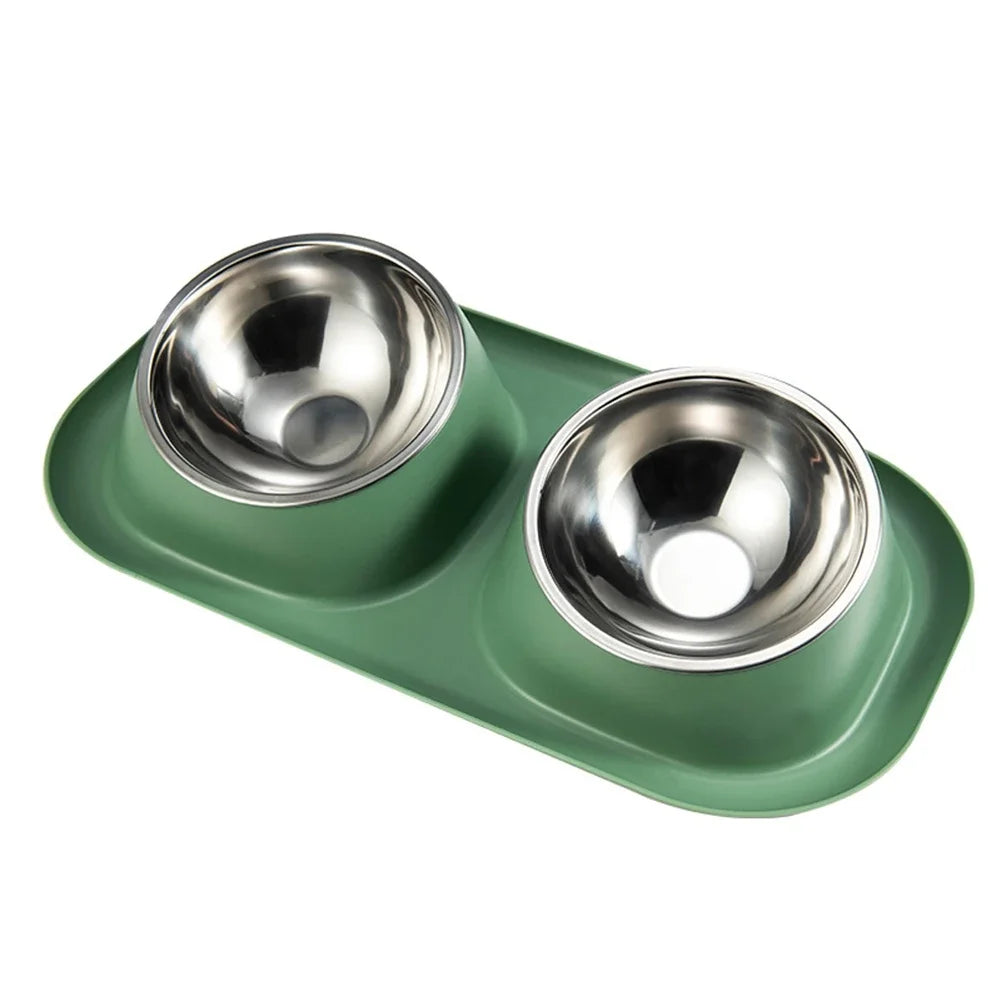 New Stainless Steel Double Pet Bowl