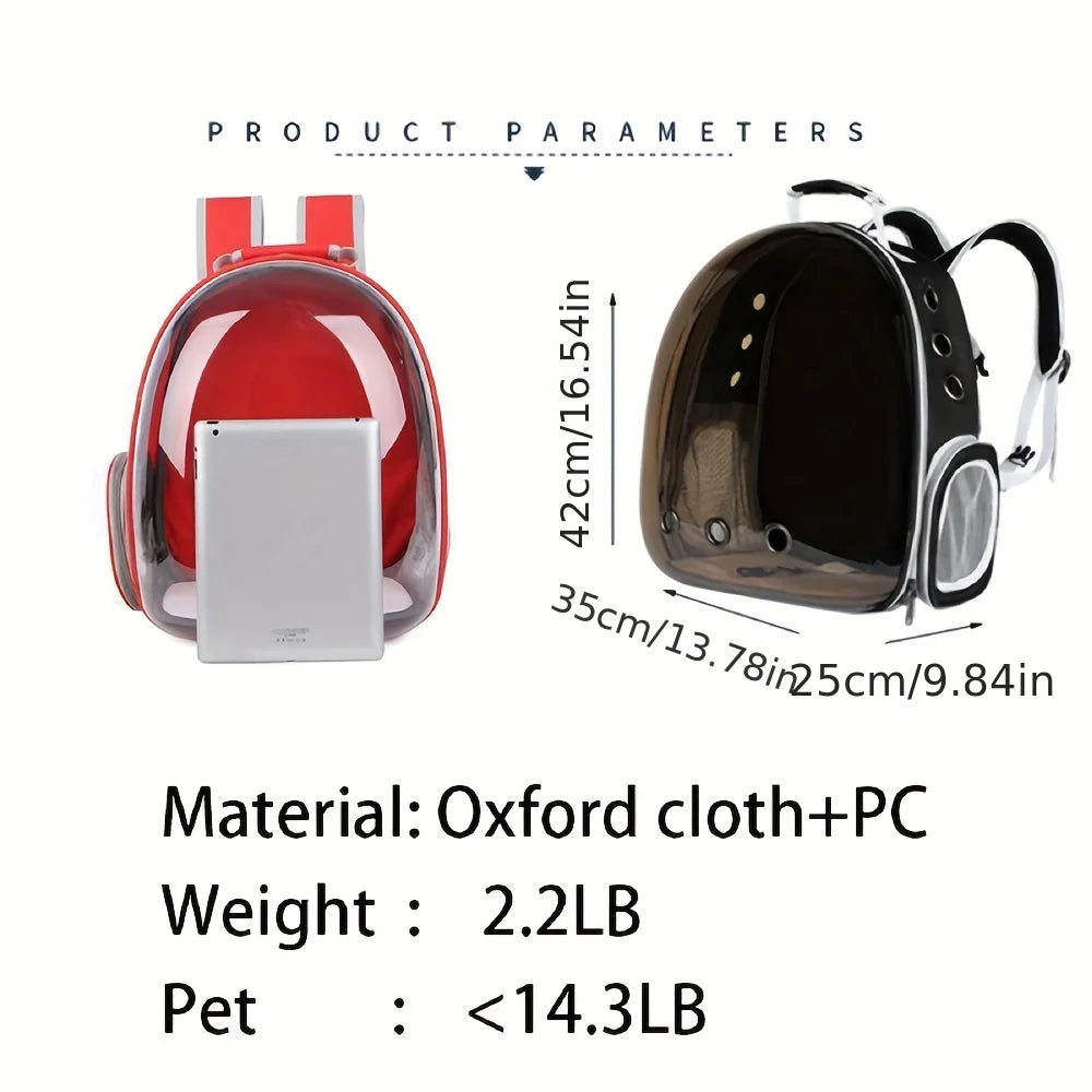 Breathable Cat Acrylic Backpack