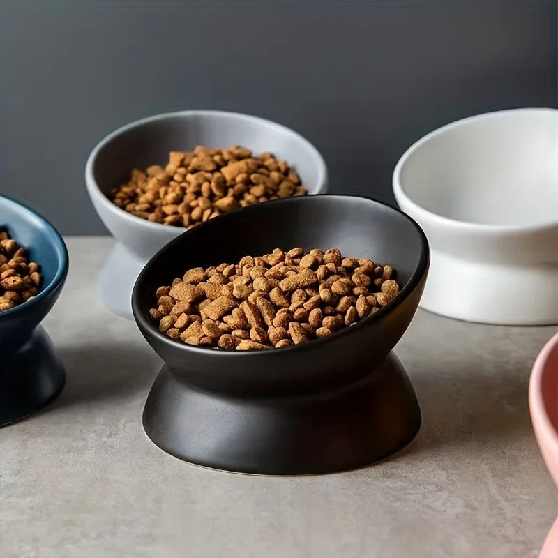 Ceramic Raised Feeding Bowls