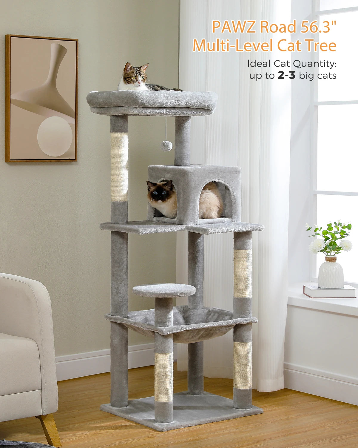 Multi-Level Cat Tree Tower with Condo