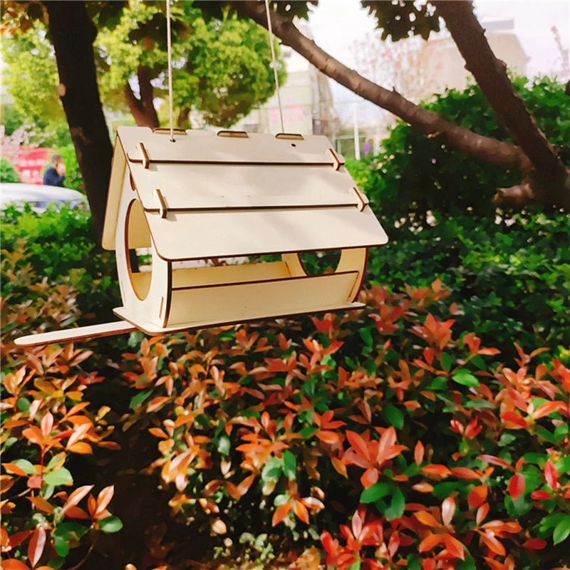 Wooden Hanging Birdhouse