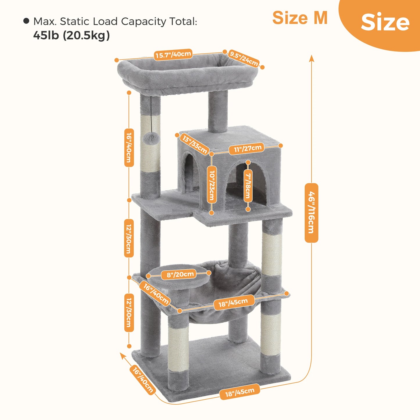 Multi-Level Cat Tree Tower with Condo