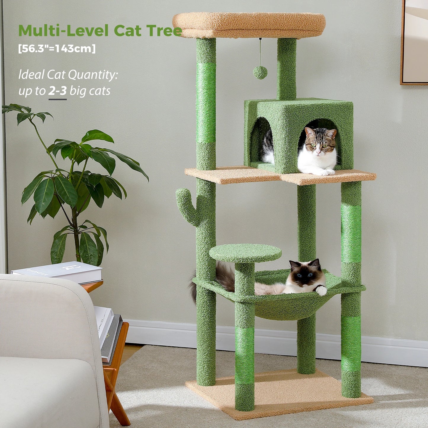 Multi-Level Cat Tree Tower with Condo