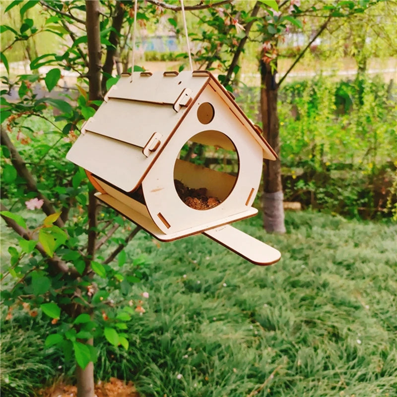 Wooden Hanging Birdhouse