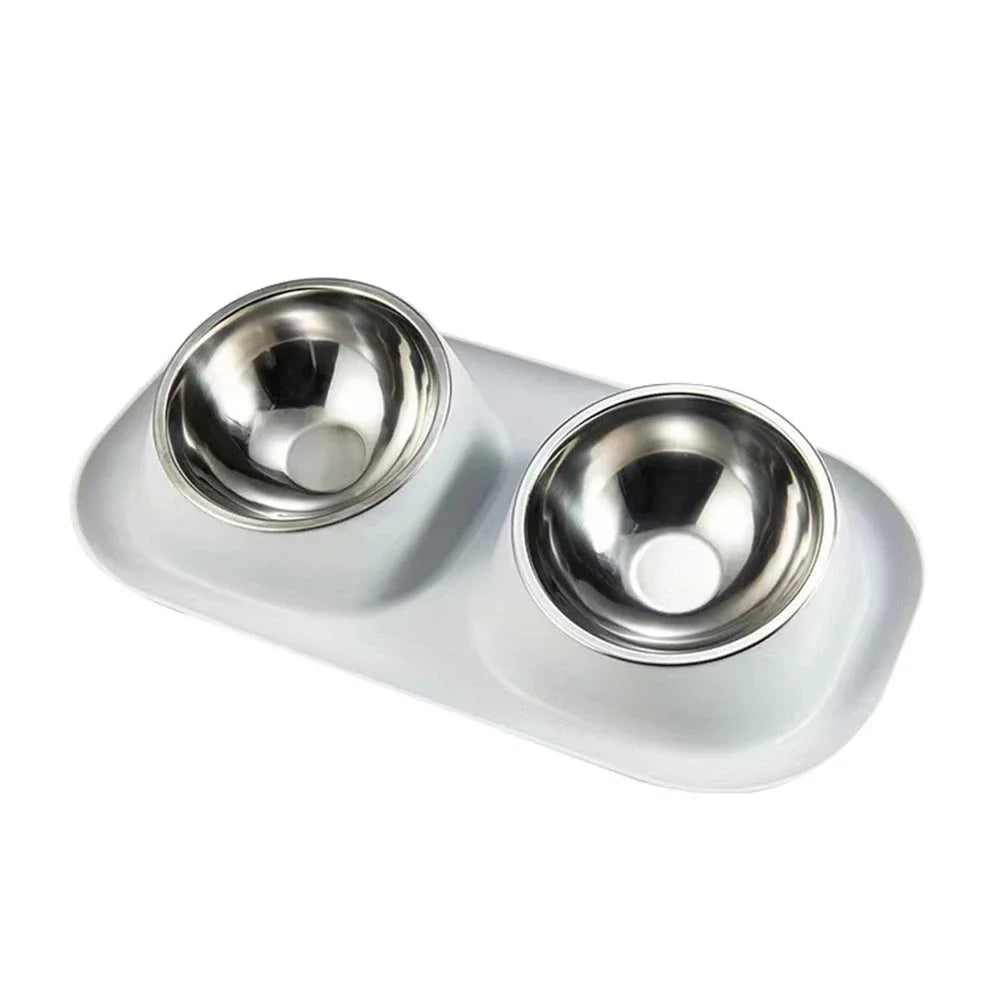 New Stainless Steel Double Pet Bowl