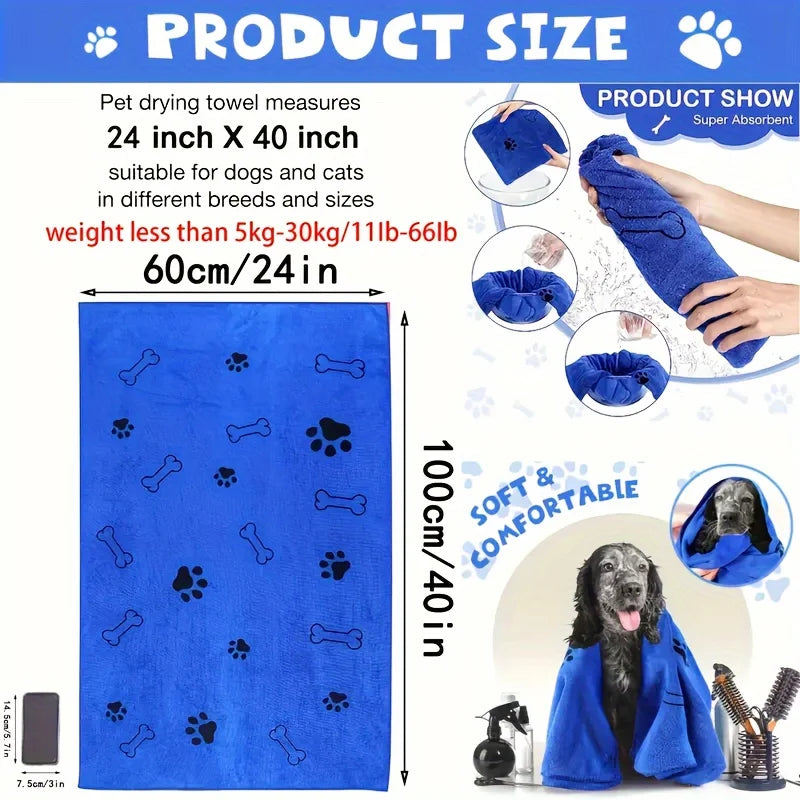 Pet Microfiber Quick-Drying Towel