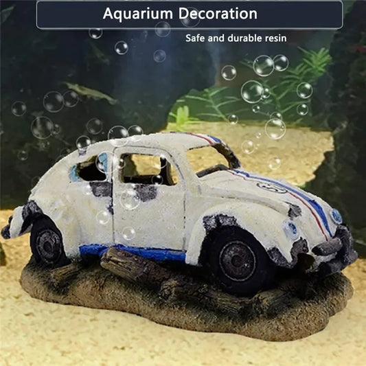 Wreck Car Aquarium Decoration