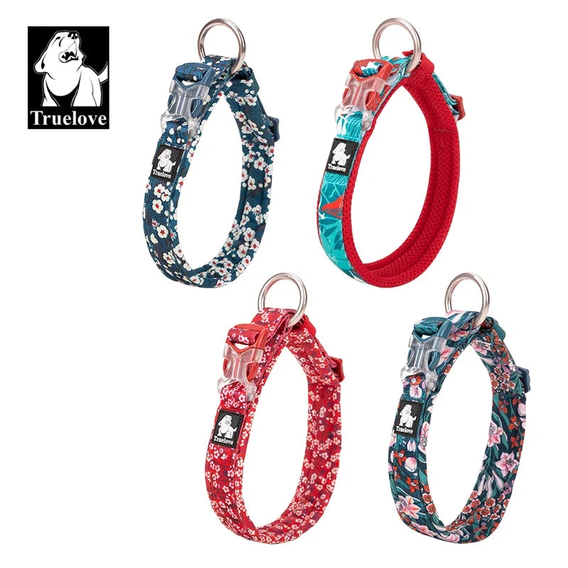 Floral Padded Pet Collar