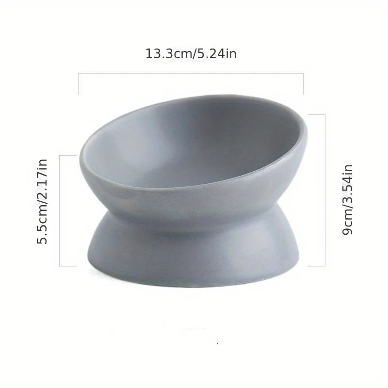 Ceramic Raised Feeding Bowls