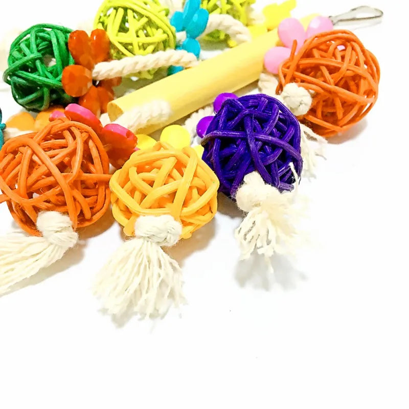 Colorful Hanging Bird Chewing Toy