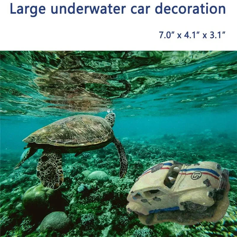 Wreck Car Aquarium Decoration