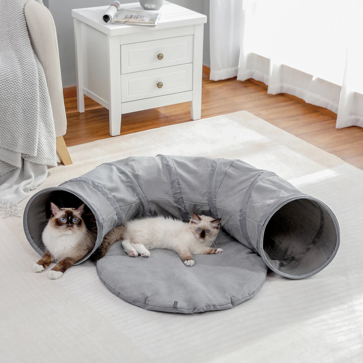 Foldable Crossing Tunnel Cat Toy