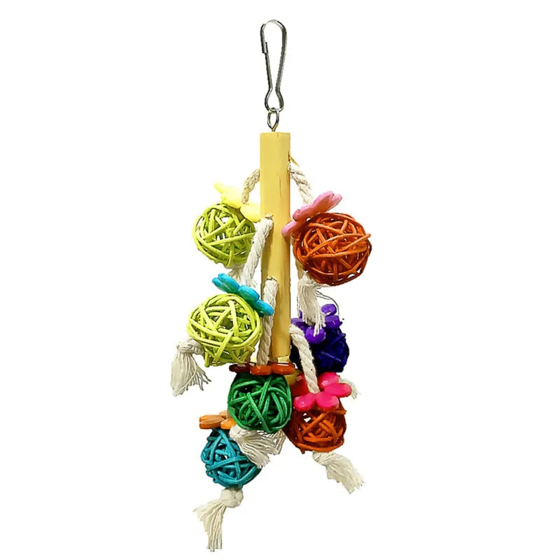 Colorful Hanging Bird Chewing Toy