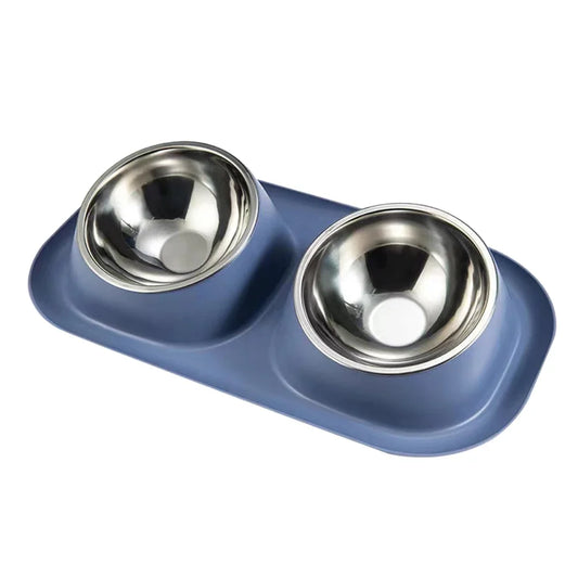 New Stainless Steel Double Pet Bowl