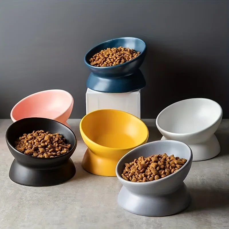 Ceramic Raised Feeding Bowls