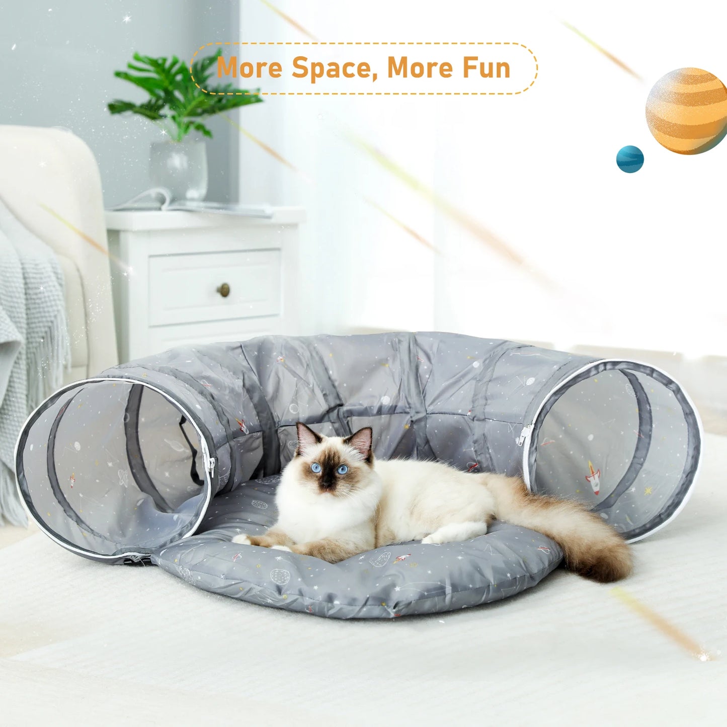 Foldable Crossing Tunnel Cat Toy