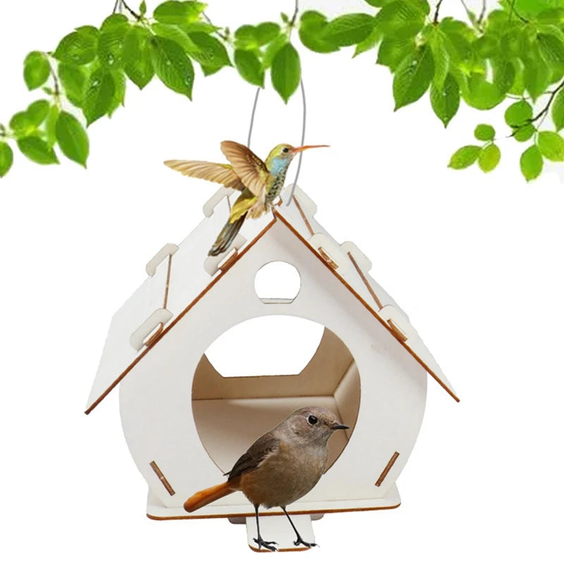 Wooden Hanging Birdhouse