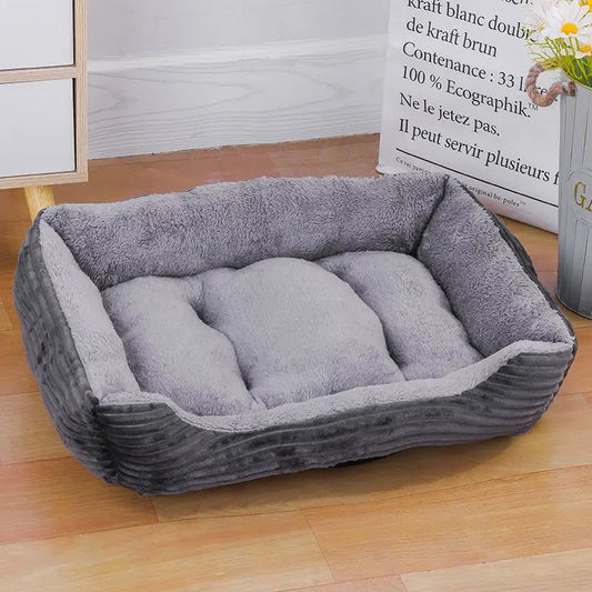 Pet Sofa Cushion, Plush Rectangle Bed for your Cat or Dog