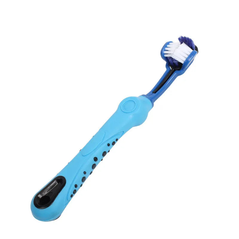 Three-Sided Pet Toothbrush