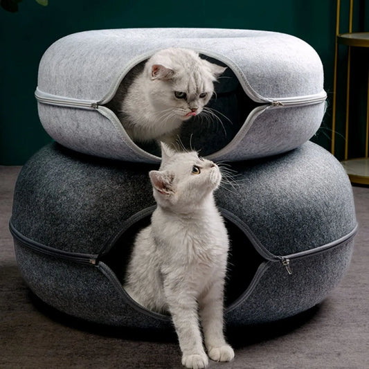 Donut Interactive Tunnel Cat Bed